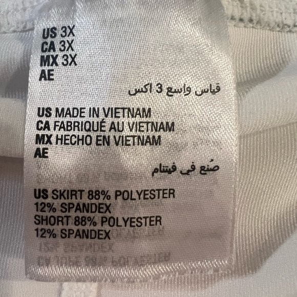 New IDEOLOGY Women’s Plus 3X Tiered Palms Golf Tennis Skirt Skort Comfort - Picture 13 of 14